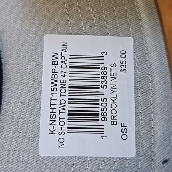 Brooklyn Nets Snapback Hat '47 Brand Captain Two Tone "Toffee" NWT  Rare - Picture 11 of 11